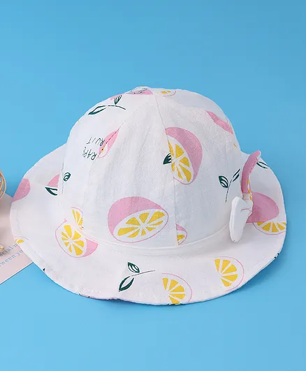 Bucket Hats Sun Hats Online India Babyhug Bucket Hat Fruits Print