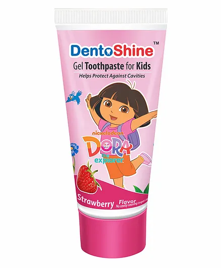 DentoShine Dora Gel Tooth Paste For Kids Strawberry Flavour