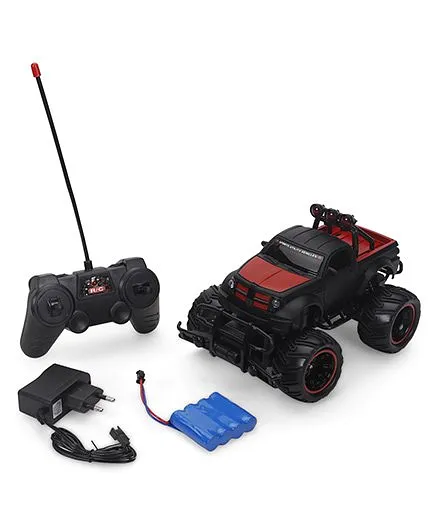 Toymark Remote Control Monster Toy Truck - Red & Black