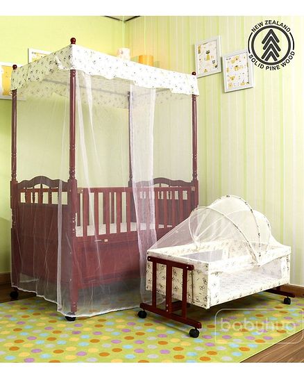 baby cot with cradle