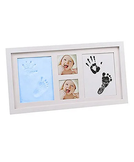 Babies Bloom Hand-Print & Footprint Picture Frame Kit - Blue