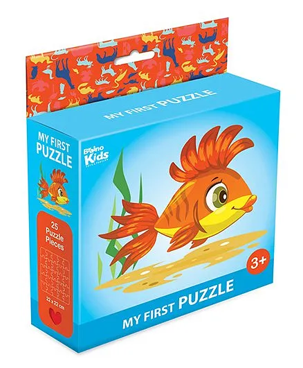 Braino Kidz My First Mini Jigsaw Puzzle Fish Multicolor - 25 Pieces