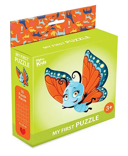 Braino Kidz My First Mini Jigsaw Puzzle Butterfly Multicolor - 25 Pieces