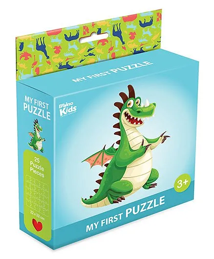 Braino Kidz My First Mini Jigsaw Puzzle Dino Multicolor - 25 Pieces