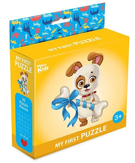 Braino Kidz My First Mini Jigsaw Puzzle Puppy Multicolor - 25 Pieces