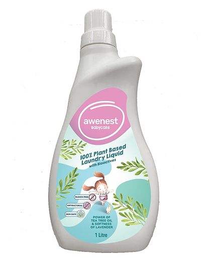 awenest Baby 100% Plant-based Natural Laundry Liquid Detergent, No Artificial Color, Fragrance - 1000 ml Online in India, Buy at Best Price from FirstCry.com - 17481594