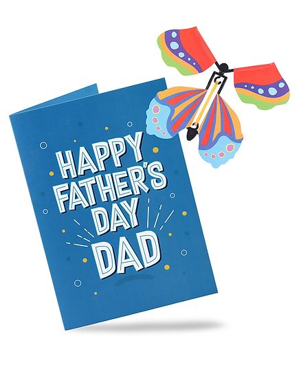 Surprise Dad with a Beautiful Blue Butterfly Father's Day Card - You're the Best Dad Ever!