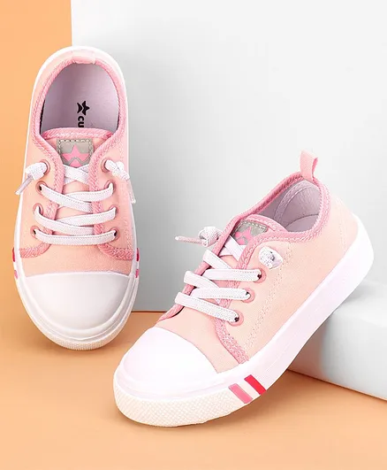 Cute Walk by Babyhug Lace up  Casual Shoes - Pink