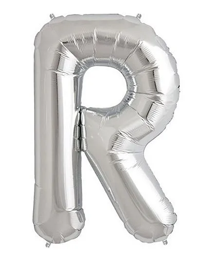 Funcart Foil Balloon R Shape - Silver