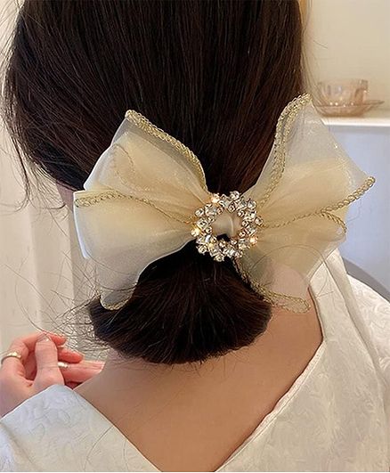 Ziory Satin Silk Bow Detailed...