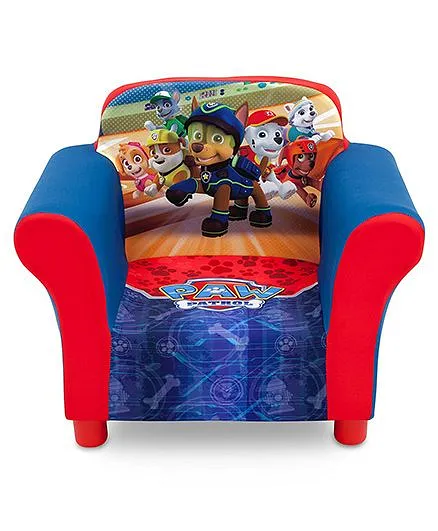Paw Patrol Upholstered Sofa Chair - Blue Red
