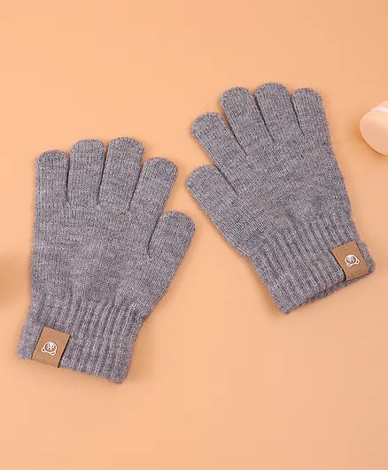 Children's Warm Winter Stretch Knit Gloves, Non-slip Rubber Grip For Sports, Skiing, Cycling, Fishing (1 Pair