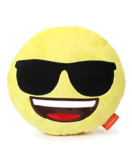 My Baby Excels Emoji Feeling Cool Cushion Yellow - 30 cm