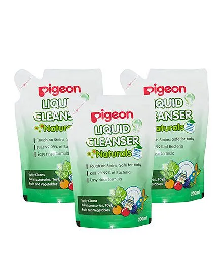 Pigeon Liquid Cleanser Refill Pack of 3 - 200 ml Each