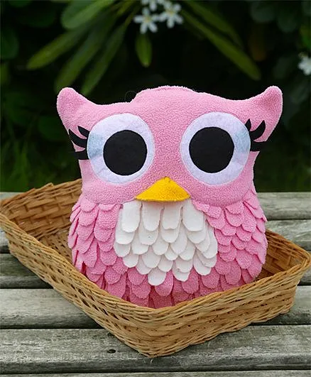 My Gift Booth Cushion Owl Shaped - Pink