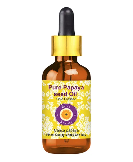 Deve Herbes Pure Papaya Seed Oil With Glass Dropper - 30 ml