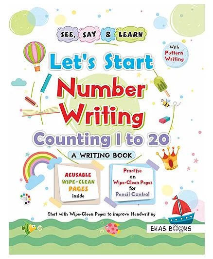 Writing Book Let's Start Numbers Writing Book - English