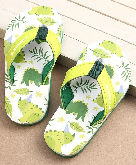 Buy Cute Walk by Babyhug Dino Print Flip Flops Green for Girls (4-4  Years) Online, Shop at 18696719