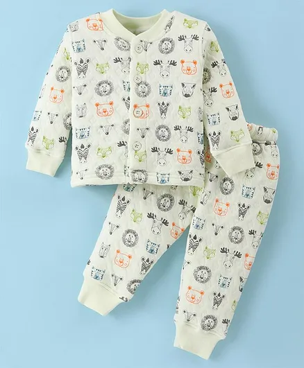 Buy Doreme Knit Full Sleeves Nightwear Suits Co- Ord Set Light Green for  Boys (3-6 Months) Online in India, Shop at 18772504
