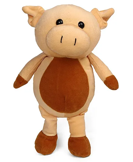 Play Toons Piggy Soft Toy Beige Brown - Height 30 cm