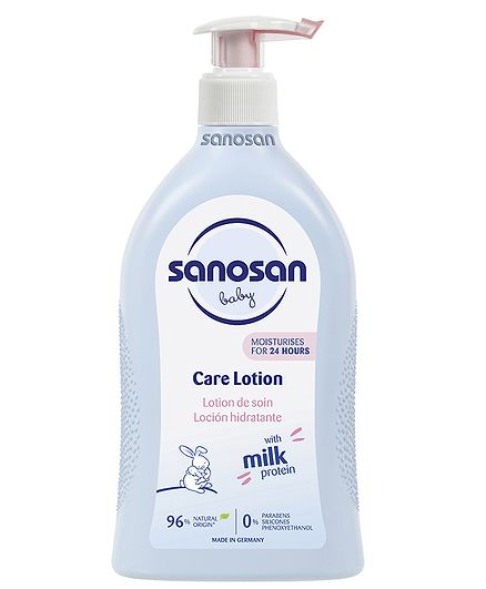 Sanosan Milk Protein Formula Daily Moisturising Milky Lotion Mild & Gentle Formula For Newborn Baby - 500 ml