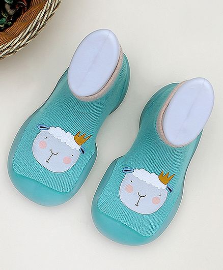 Buy Infantso Cuddle Creatures Anti-Skid Cotton Socks Shoes with Rubber Sole for Walking Babies & Toddlers - Green for Both (18-24 Months) Online in India, Shop at FirstCry.com - 19181960