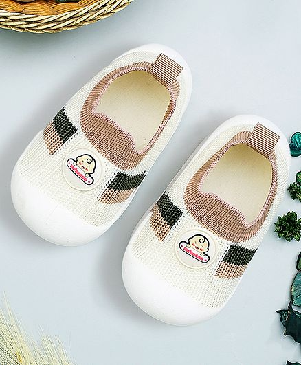 Buy Infantso Nano Stripe Anti-Skid Cotton Socks Shoes with Rubber Sole for Walking Babies & Toddlers - Brown for Both (12-18 Months) Online in India, Shop at FirstCry.com - 19181965