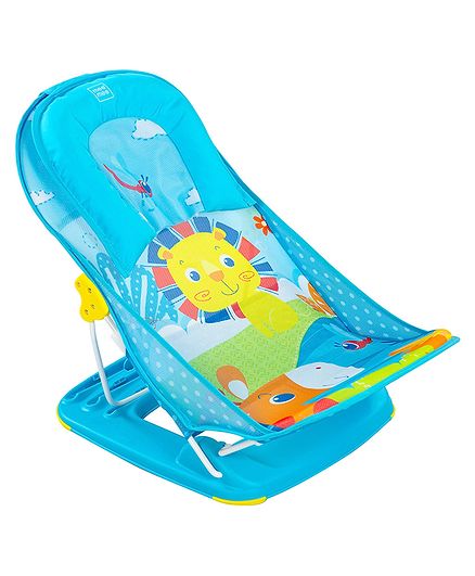 Mee Mee Newborn Baby Bather | Bath Chair for Newborns and Infants 0-12 Months | Foldable | 3 Position Adjustable chair | Anti Skid Base | Washable Soft Mesh Seat | for Babies Upto 5Kg (Blue) Online in India, Buy at Best Price from FirstCry.com - 19209838