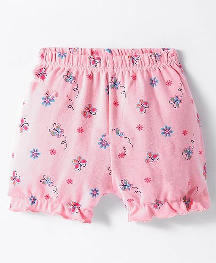 Tango Interlock Knit Bloomer with Floral Print - Pink
