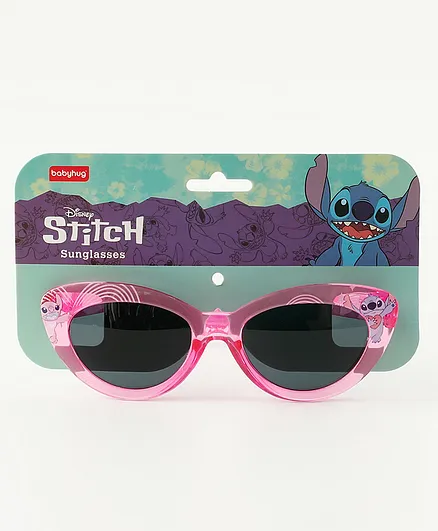 Babyhug Disney Free Size Sunglasses With Stitch Print Pink