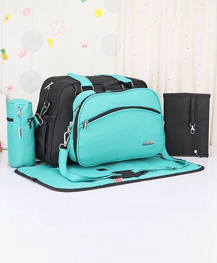 turquoise diaper bag