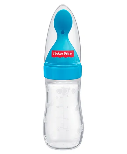 Fisher Price Squeezy Silicone Food Feeder Blue - 125 ml (Design May Vary)