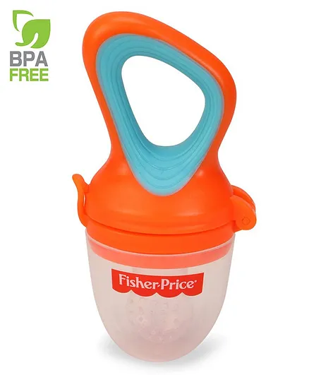 Fisher Price Ultra Care Silicone Food Nibbler With Extra Mesh - Orange