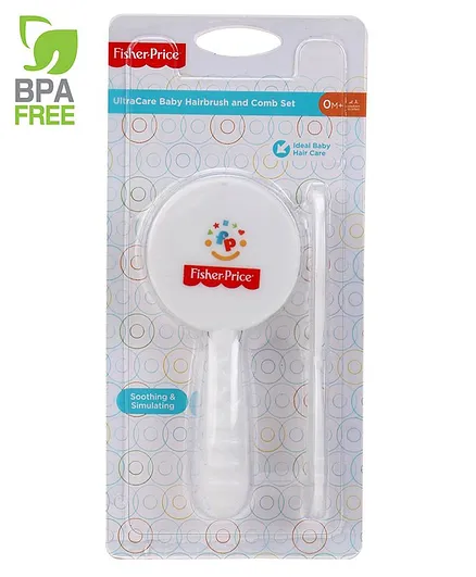 Fisher-Price Ultra Care Baby Hairbrush And Comb Set for Newborns and Toddlers