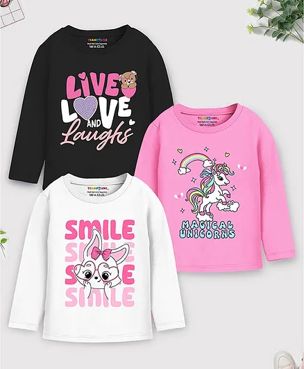 Buy Trampoline Pack Of Full Sleeves Smile Magical Unicorn Text