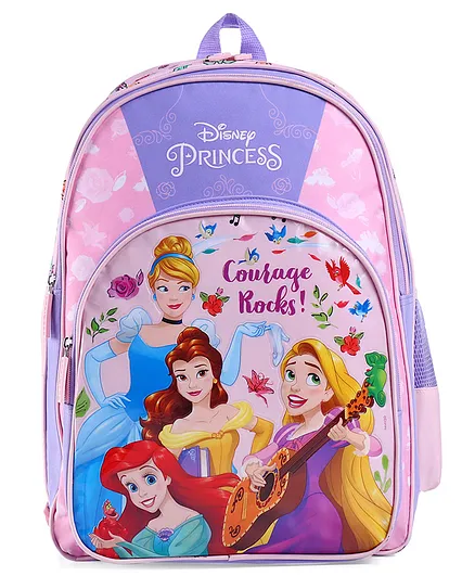 Disney Princess School backpack with PVC embossed Front Pocket Pink and  Purple 14 inches Online in India, Buy at Best Price from 