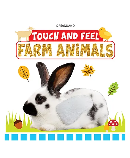 Dreamland Farm Animals Touch and Feel Book to Help Children Learn Different Textures