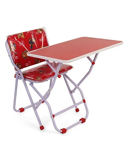 Mothertouch Chair With Attached Table - Red