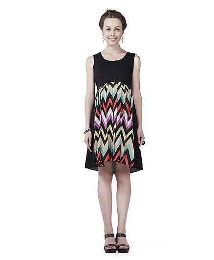 Innovative Pleats Maternity Dress Black Online In India Buy At Best