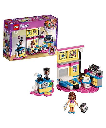 Lego Friends Olivias Deluxe Bedroom Building Blocks Set Multi Color