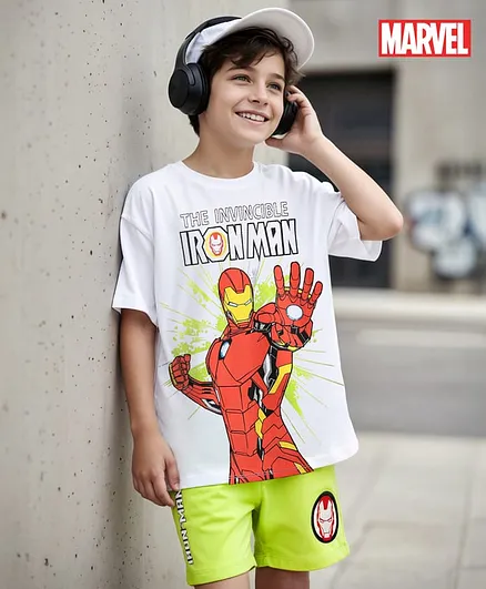 Buy Honeyhap Marvel Single Jersey Knit Half Drop Shoulder Sleeves