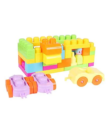 Planet of Toys Toddler Building Blocks - 37 Pieces