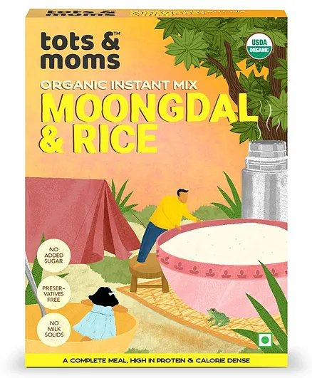 Tots & Moms Foods Instant Moongdal & Rice - 200 gms