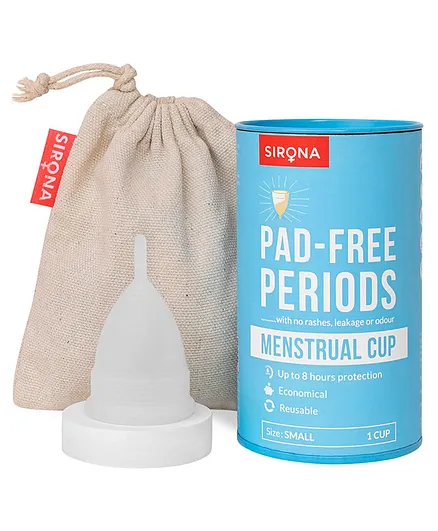 Sirona Reusable Menstrual Cup with FDA Approved, Small - 1 Unit