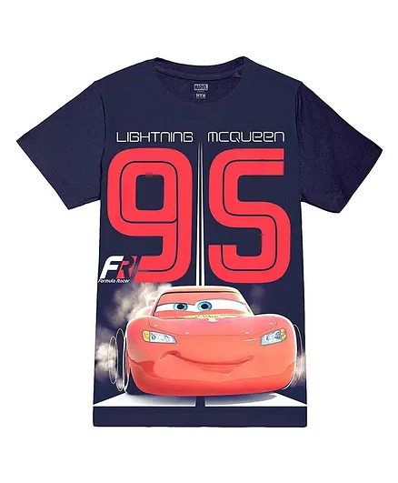Buy Wear Your Mind Cotton Blend Disney Cars Featuring Half Sleeves