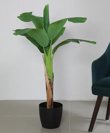 Arick Decor Artificial Banana Plants with Pot (120 cm Tall
