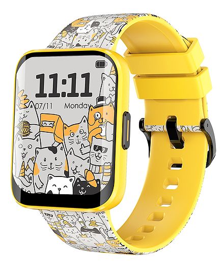 WatchOut Champion Kids & Teens Smartwatch with Habit Building Heart Rate Activity Track 22 Sports Mode Waterproof Class Lock Best Gift Shark Tank Featured Brand - Sunshine Yellow Online in India, Buy at Best Price from FirstCry.com - 20102992