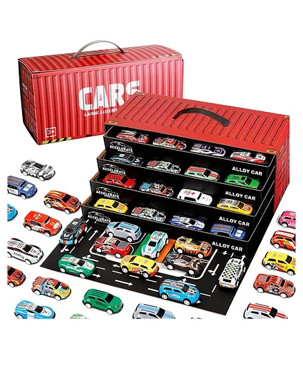 Kidology 48-Piece Pull Back Car Set for (3-12 Years) Online India