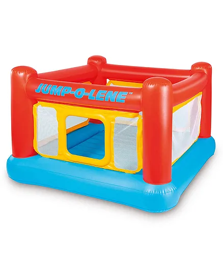 Intex Playhouse Jump-O-Lene Inflatable Bouncer - Yellow & Red