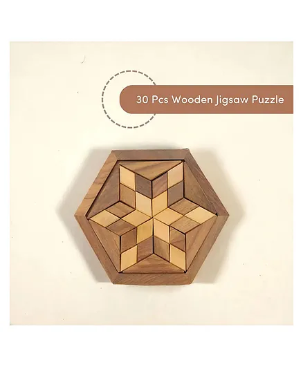 Mittimate 30-Piece Wooden Jigsaw Puzzle Engaging Brain Teaser Game for Kids  Fun Educational Playtime Online India, Buy Puzzle Games Toys for